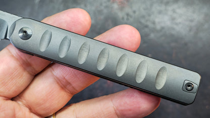 Mocenary Knives Pipefish MK-16 Black Titanium Handle M390 DLC Blade