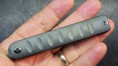 Mocenary Knives Pipefish MK-16 Black Titanium Handle M390 DLC Blade