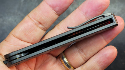 Mocenary Knives Pipefish MK-16 Black Titanium Handle M390 DLC Blade