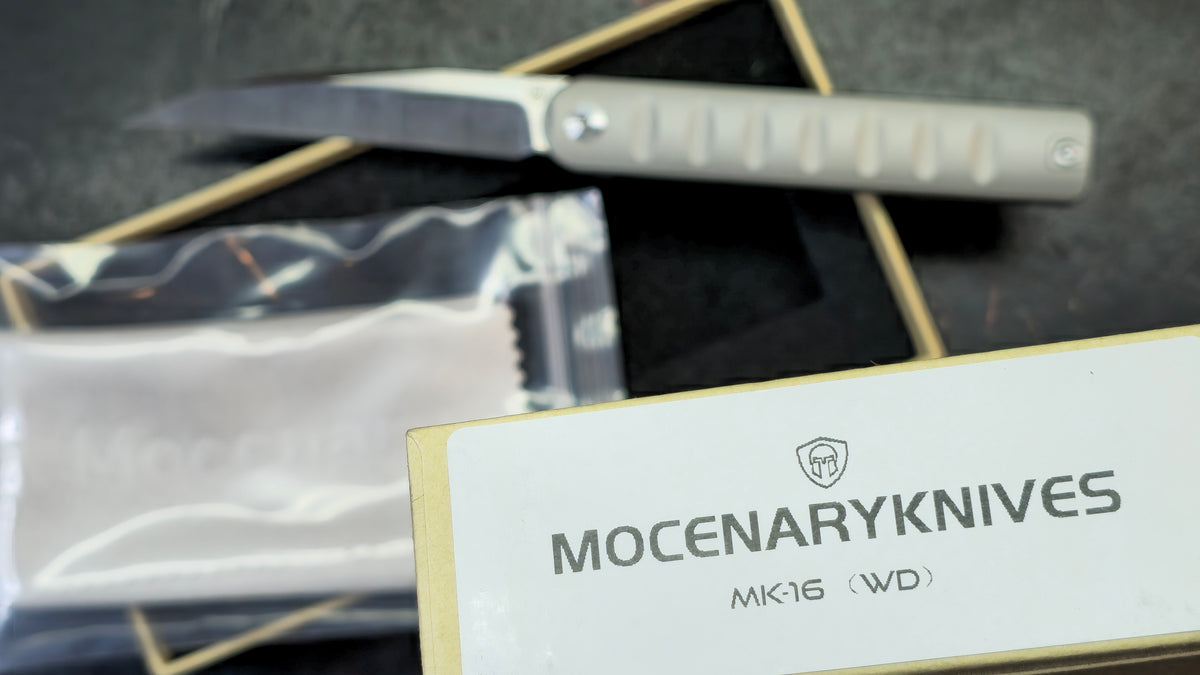 Mocenary Knives Pipefish MK-16 Titanium Handle M390 Blade