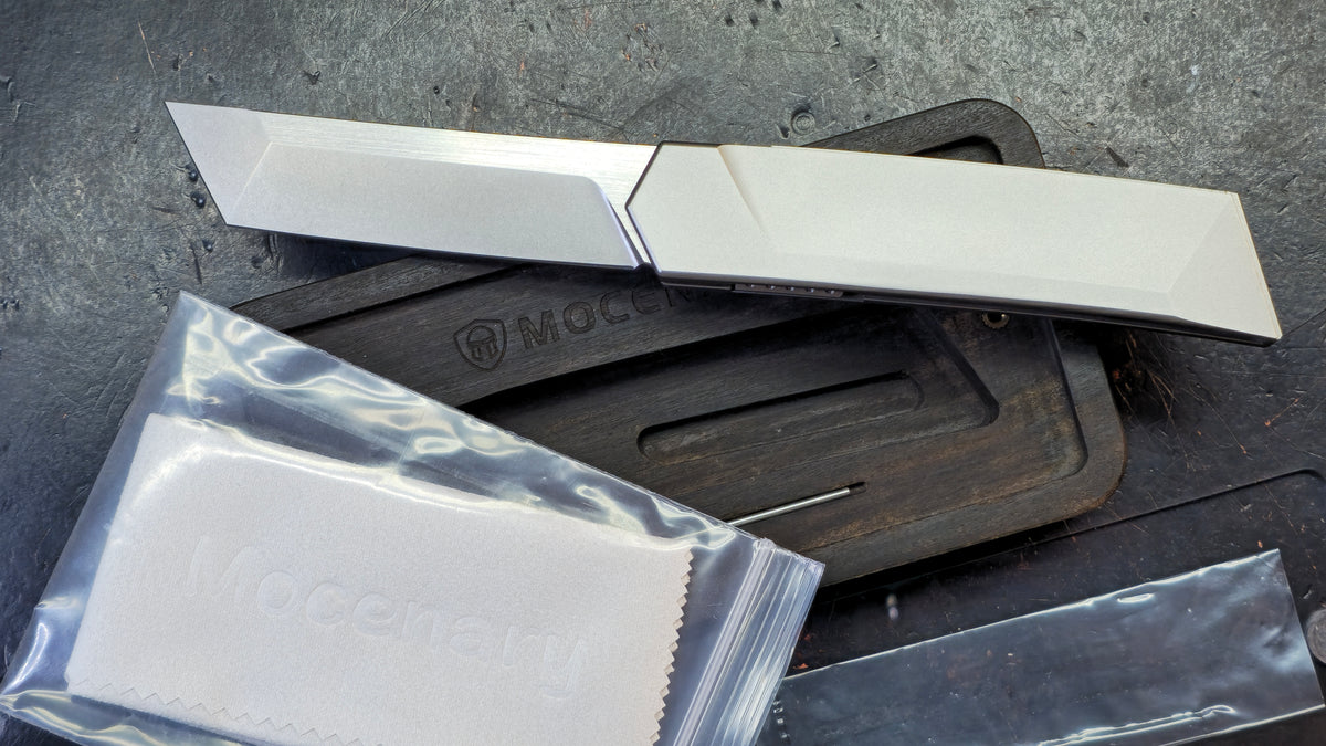Mocenary MK-05(A) Mortise & Tenon Titanium Handle M390 Blade