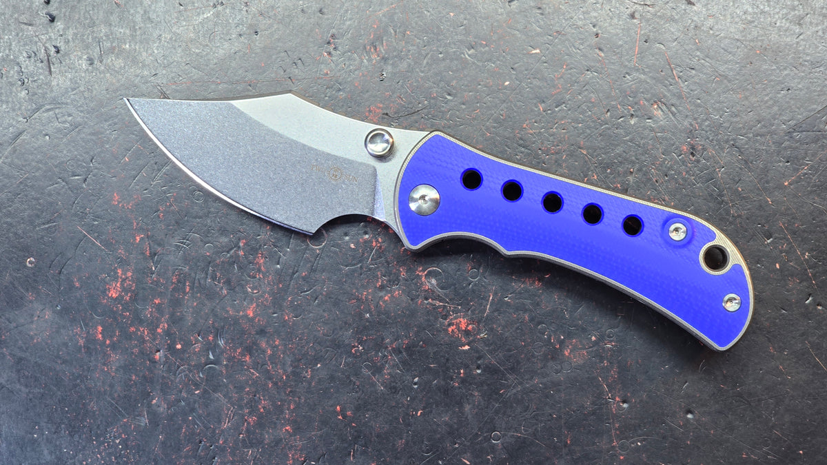 TwoSun TS422 Titanium Handle Blue G10 Inlay K110 Blade