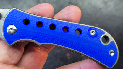TwoSun TS422 Titanium Handle Blue G10 Inlay K110 Blade