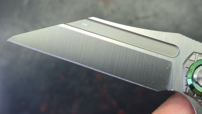 TwoSun TS195 INTEGRAL Titanium Frag Pattern Handle M390 Blade