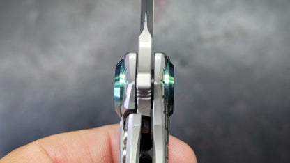 TwoSun TS195 INTEGRAL Titanium Frag Pattern Handle M390 Blade