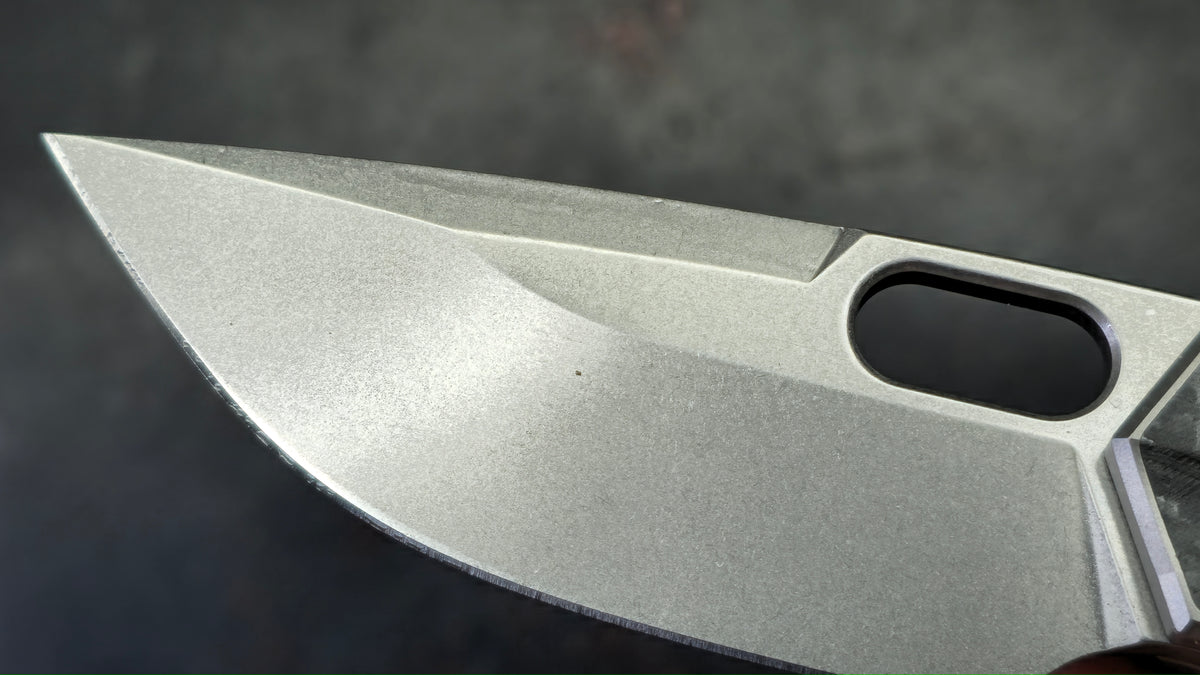 TWOSUN TS142 INTEGRAL Titanium-Carbon Fiber-Micarta Handle M390 Blade