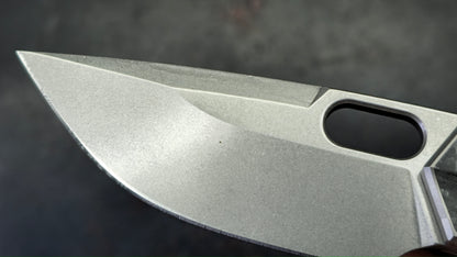 TWOSUN TS142 INTEGRAL Titanium-Carbon Fiber-Micarta Handle M390 Blade