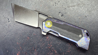 Twosun TS500 Color Titanium-Micarta Handle D2 Blade