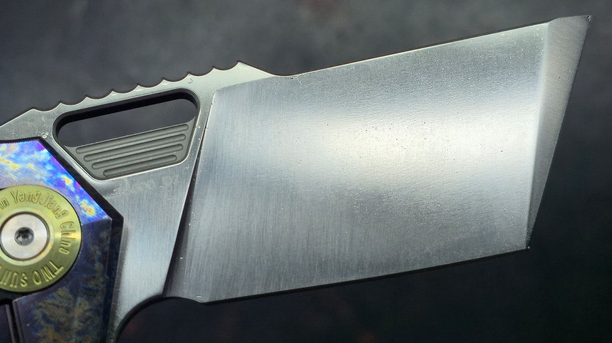 Twosun TS500 Color Titanium-Micarta Handle D2 Blade
