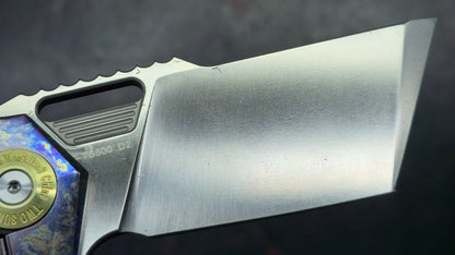 Twosun TS500 Color Titanium-Micarta Handle D2 Blade