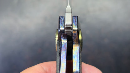 Twosun TS500 Color Titanium-Micarta Handle D2 Blade