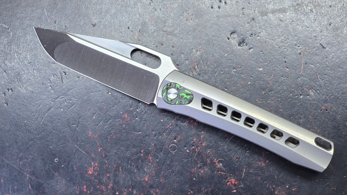 TWOSUN TS451 INTEGRAL Gray Titanium Handle M398 Blade
