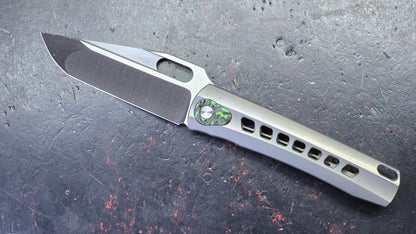 TWOSUN TS451 INTEGRAL Gray Titanium Handle M398 Blade