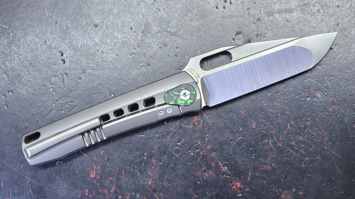 TWOSUN TS451 INTEGRAL Gray Titanium Handle M398 Blade