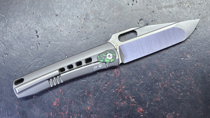 TWOSUN TS451 INTEGRAL Gray Titanium Handle M398 Blade
