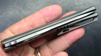 TWOSUN TS451 INTEGRAL Gray Titanium Handle M398 Blade