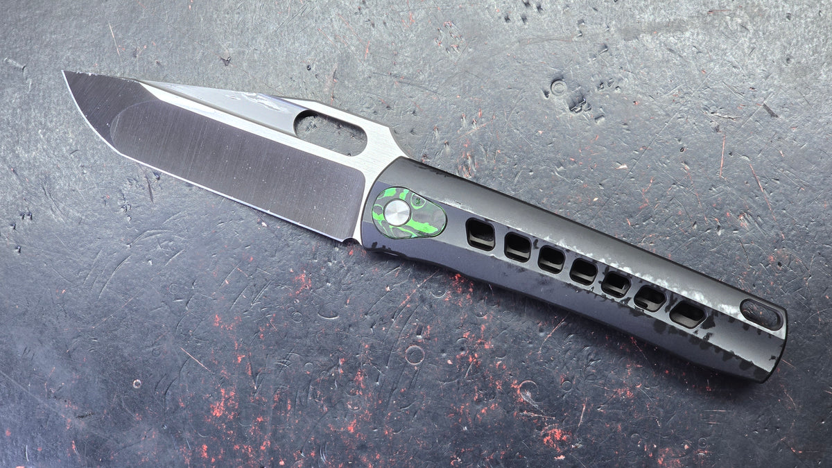 TWOSUN TS451 INTEGRAL Black Titanium Handle M398 Blade
