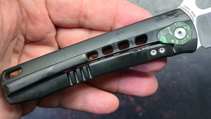 TWOSUN TS451 INTEGRAL Black Titanium Handle M398 Blade