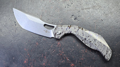 TwoSun TS570 Lined Titanium Handle 14c28n Blade