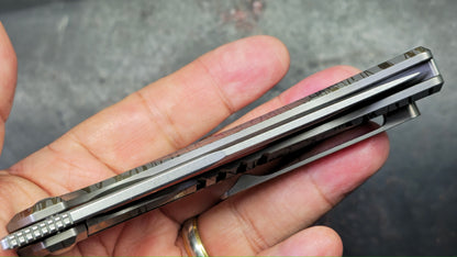 TwoSun TS570 Lined Titanium Handle 14c28n Blade