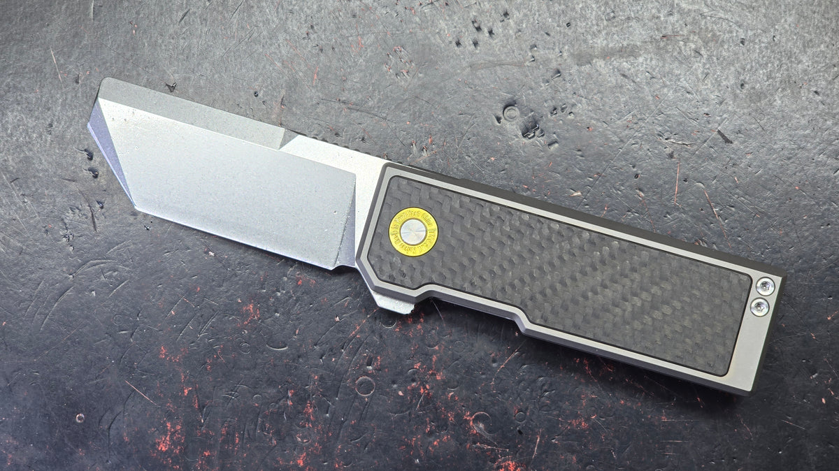TwoSun TS529 Titanium/Carbon Fiber Handle 14C28N Blade