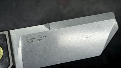 TwoSun TS529 Titanium/Carbon Fiber Handle 14C28N Blade