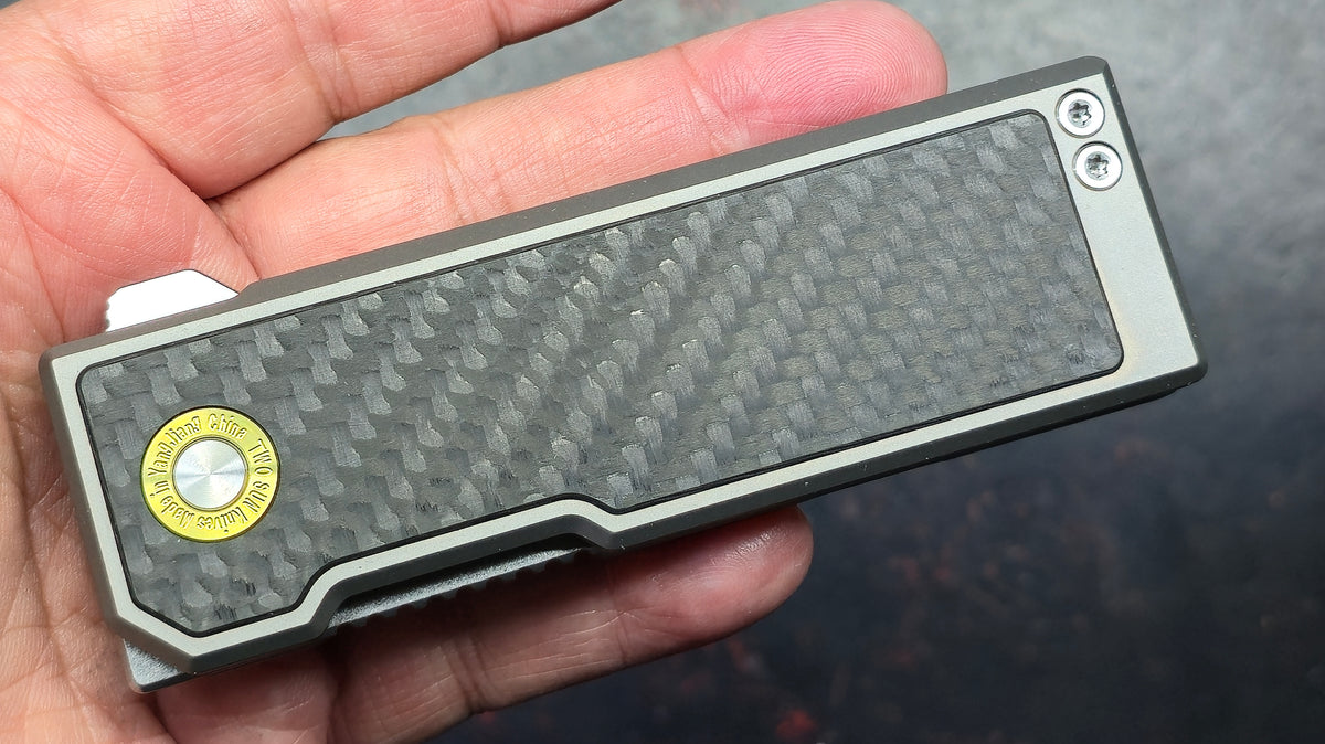 TwoSun TS529 Titanium/Carbon Fiber Handle 14C28N Blade
