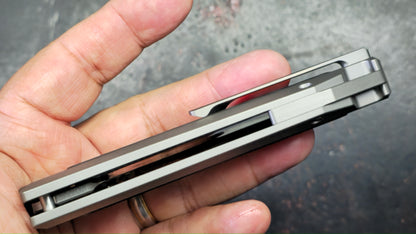 TwoSun TS596 Titanium Carbon Fiber Handle 14C28N Blade