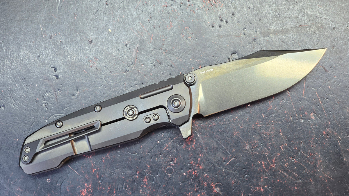 Reate 9D-V2 Titanium / Carbon Fiber Handle 154CM DLC Blade