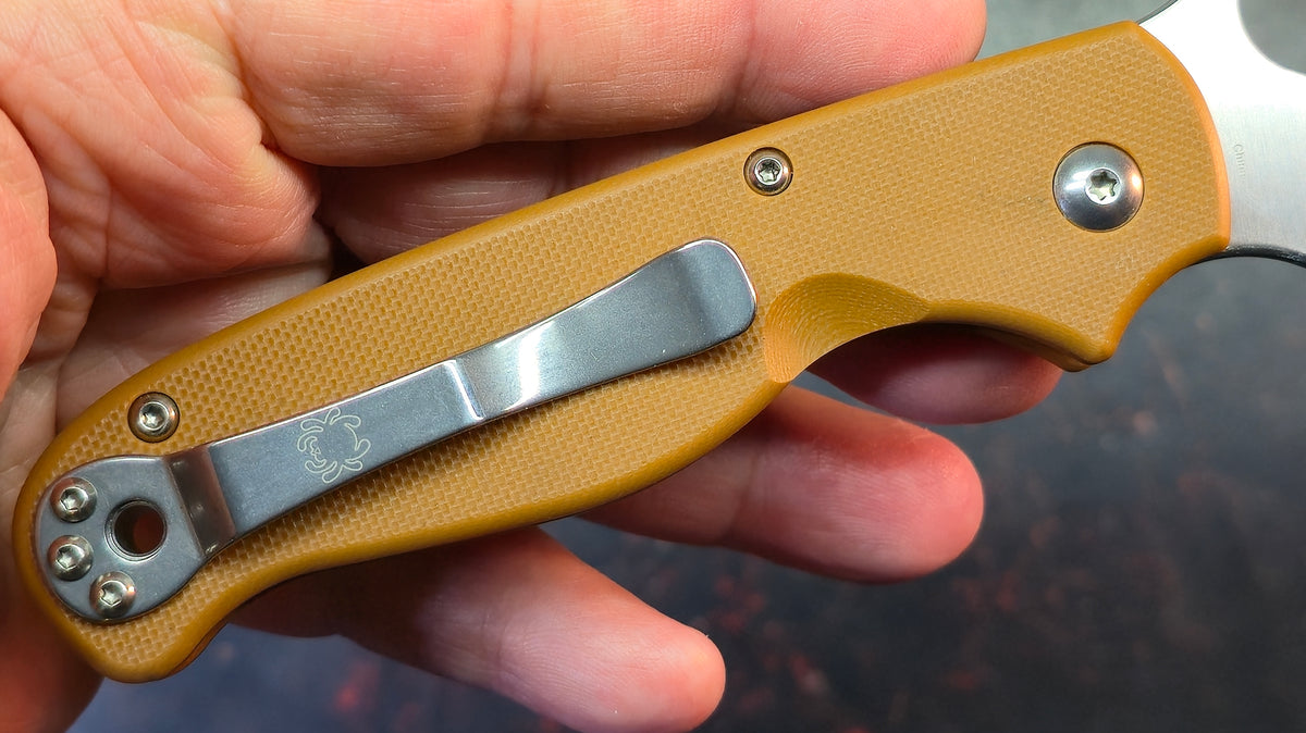 Spyderco Button Up G10 Handle 8CR13MOV Blade