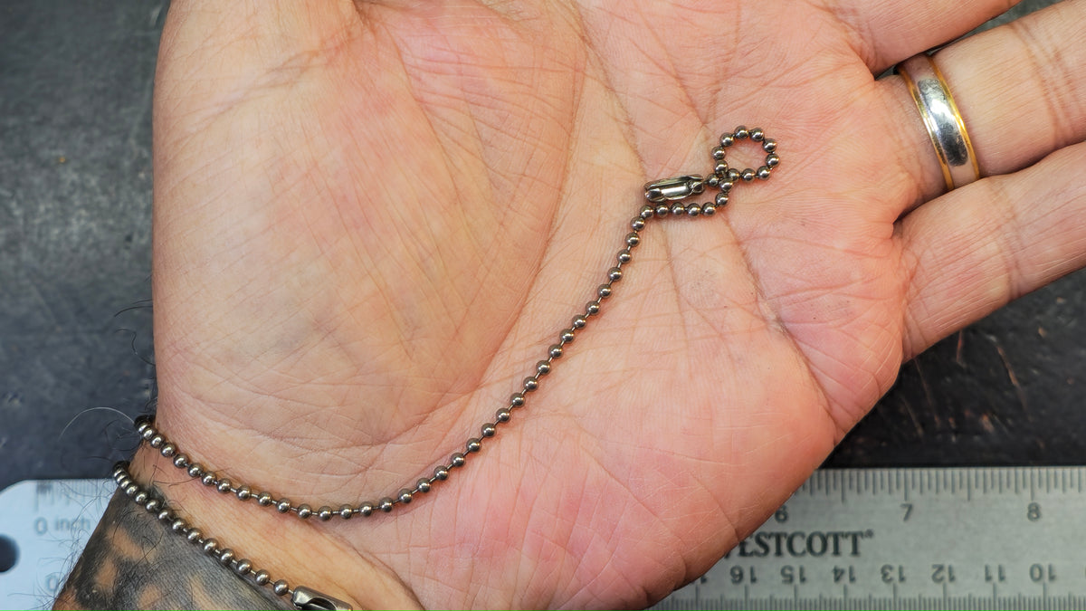 Titanium Ball Bracelet 1.5mm-2mm 8"