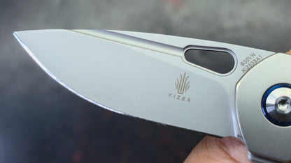 Kizer Microlith Titanium Handle CPM S35VN Blade