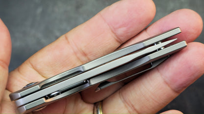 Kizer Microlith Titanium Handle CPM S35VN Blade