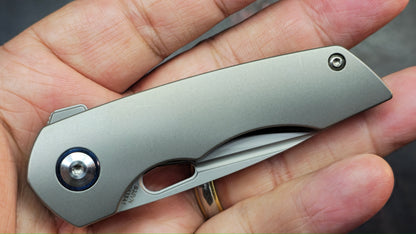 Kizer Microlith Titanium Handle CPM S35VN Blade