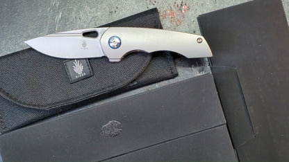 Kizer Microlith Titanium Handle CPM S35VN Blade