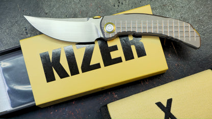 Kizer X-Series Szlachta Titanium Handle M390 Blade