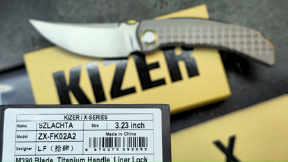 Kizer X-Series Szlachta Titanium Handle M390 Blade