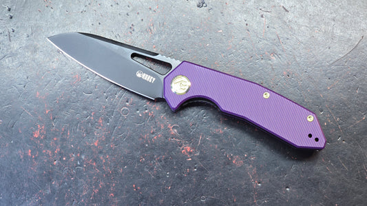 Kubey Vagrant Purple G10 Handle M390 Blade