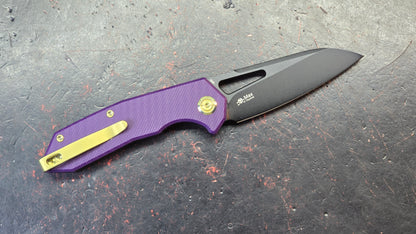 Kubey Vagrant Purple G10 Handle M390 Blade
