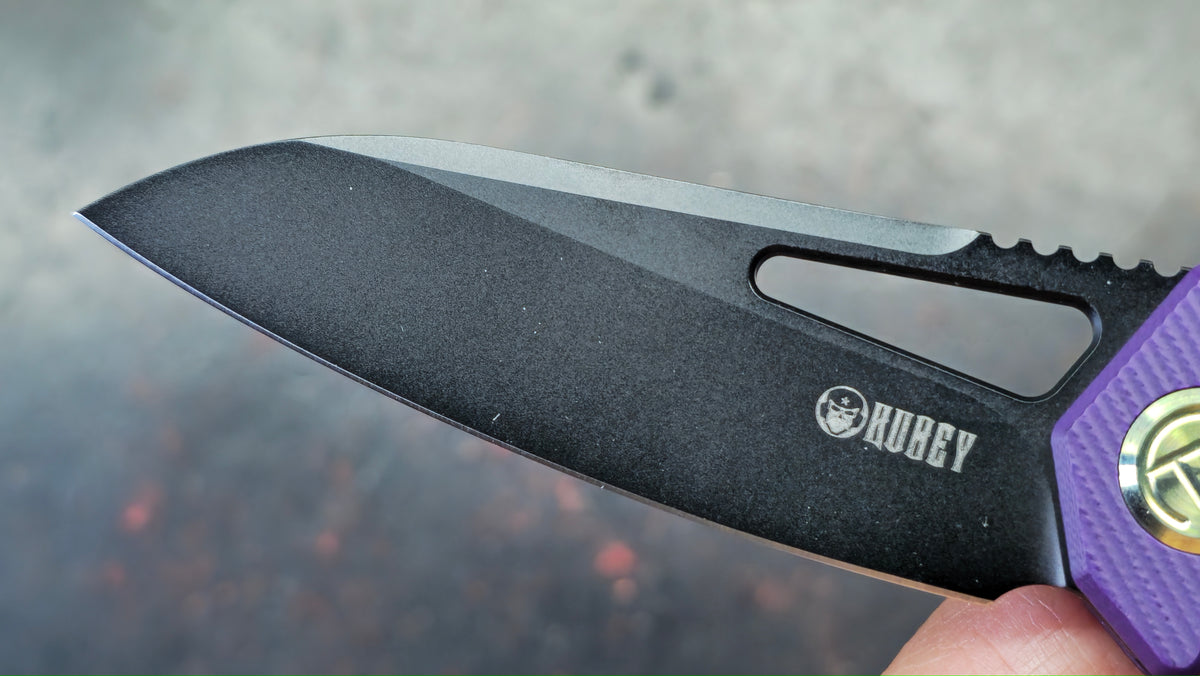 Kubey Vagrant Purple G10 Handle M390 Blade