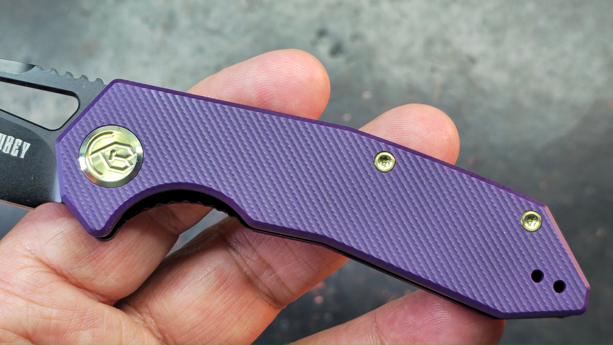 Kubey Vagrant Purple G10 Handle M390 Blade