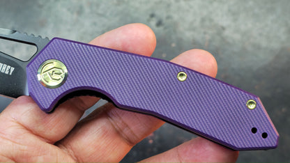 Kubey Vagrant Purple G10 Handle M390 Blade
