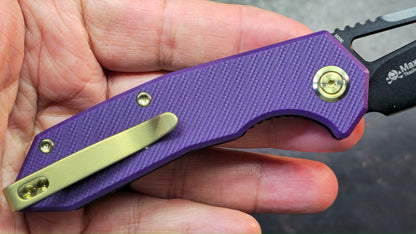 Kubey Vagrant Purple G10 Handle M390 Blade