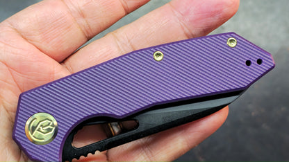 Kubey Vagrant Purple G10 Handle M390 Blade