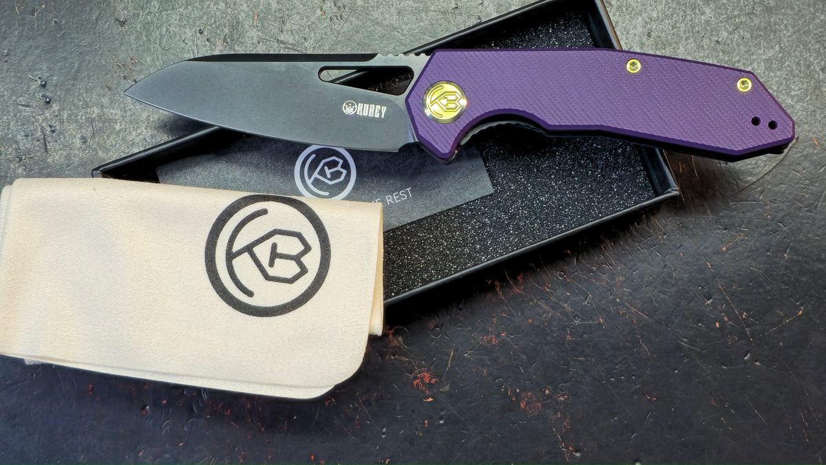 Kubey Vagrant Purple G10 Handle M390 Blade