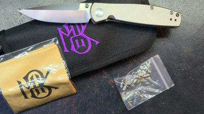 Monterey Bay Knives Mini Rosalinda Titanium Handle S90V Blade