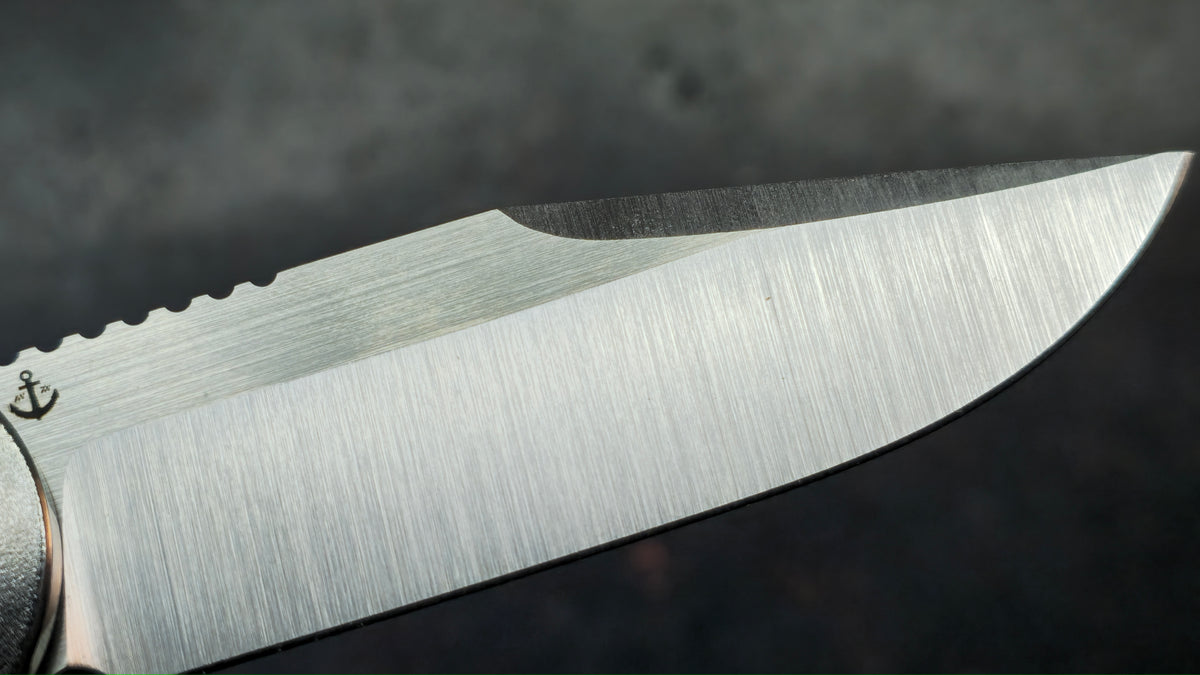 TuyaKnife Rackham Jack Jigged Titanium Handle M390 Blade