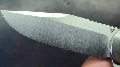 TuyaKnife Rackham Jack Jigged Titanium Handle M390 Blade