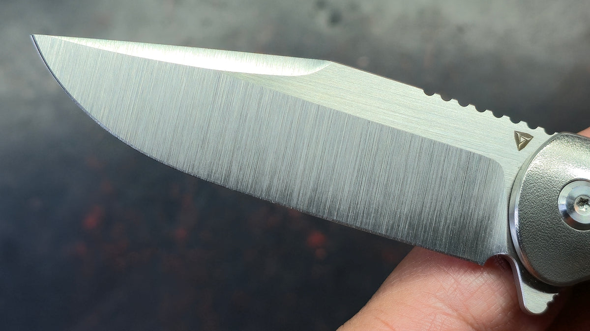 TuyaKnife Rackham Jack Jigged Titanium Handle M390 Blade