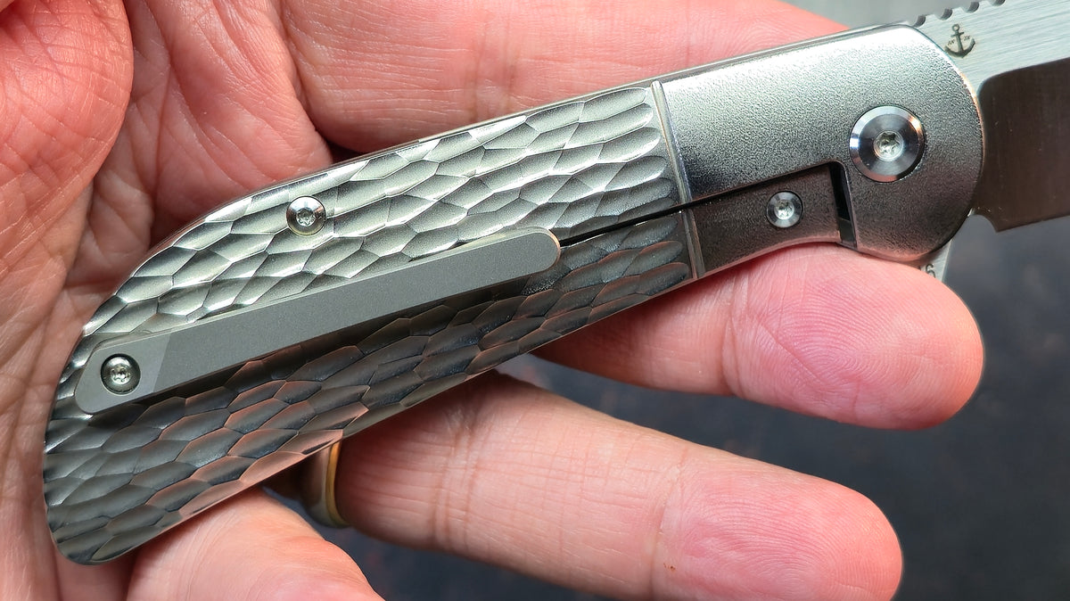 TuyaKnife Rackham Jack Jigged Titanium Handle M390 Blade